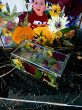 Wedding Funeral Flower Preservation Resin Jewelry Box Organizer Paperweight Keepsake memories of your wedding, anniversary, funeral.