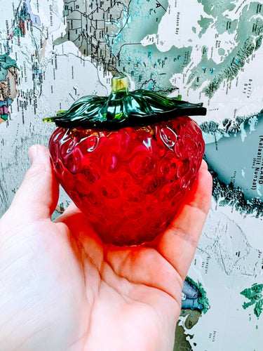 Flower Preservation Strawberry Resin Jewelry Box Organizer Paperweight Keepsake memories of your wedding, anniversary, funeral.