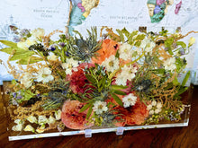 Flower Preservation Resin Frame, Funeral Memorial Service Flowers. Wedding Bridal Pressed Flower Frame.
