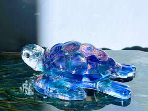Resin Sea Turtle Pet Ashes Paperweight Keepsake. Memorial Paperweight. Aches Keepsake. Turtle Paperweight.